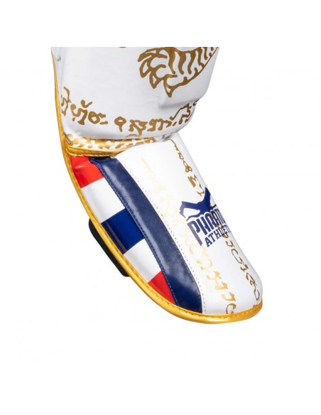 Parastinchi per la Muay Thai con il tradizionale design Sak-Yant