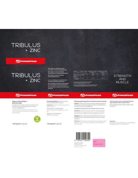 Powerfood One Tribulus + Zinc 120Stk
