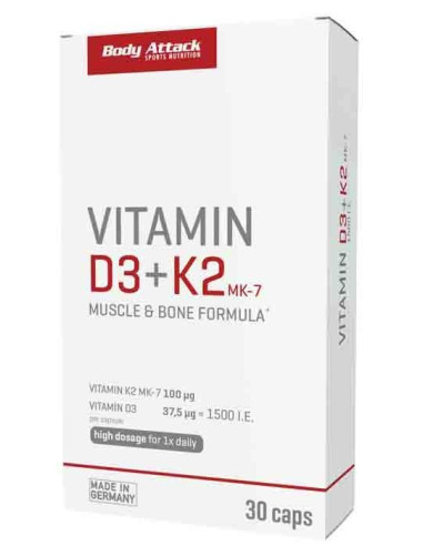 Strong muscles and bones thanks to vitamin D3 + K2 - Body Attack