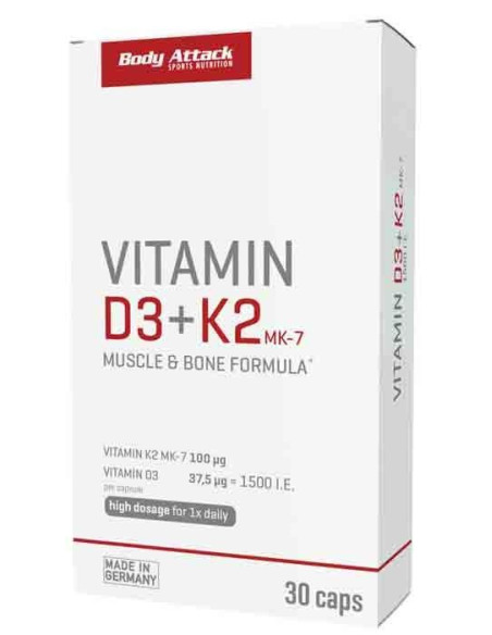 Strong muscles and bones thanks to vitamin D3 + K2 - Body Attack