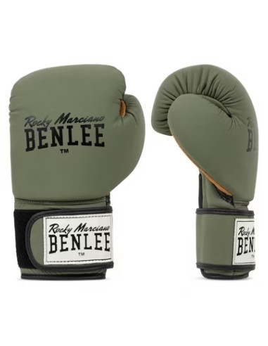 Benlee Evans Boxhandschuhe Kaki Leder
