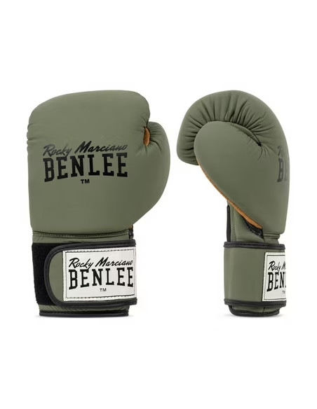 Benlee Evans Boxhandschuhe Kaki Leder