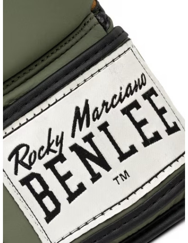 Benlee Evans Boxhandschuhe Kaki Leder