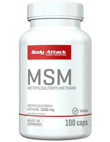 Boost your sulfur levels: BODY ATTACK MSM Caps