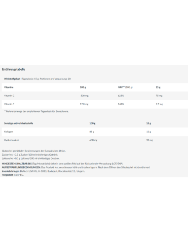 Collagen -  Drink mit  Aroma- Bio Tech USA   im Schweizer Onlineshop kaufen