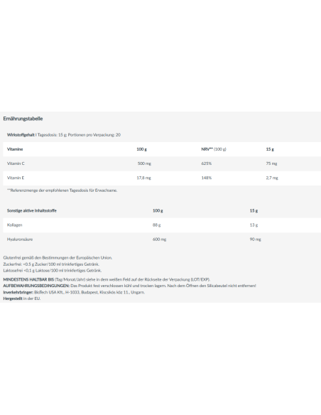 Collagen - Drink with flavour - Bio Tech USA buy in Swiss online shop