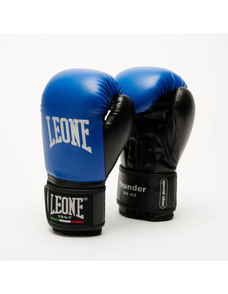 Guantoni da boxe per bambini in blu: Scopri Thunder di Leone