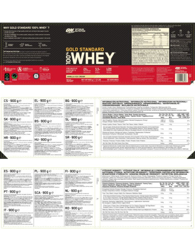Optimum 100% Whey Gold Standard: Nr.1 Proteinpulver für Muskelaufbau