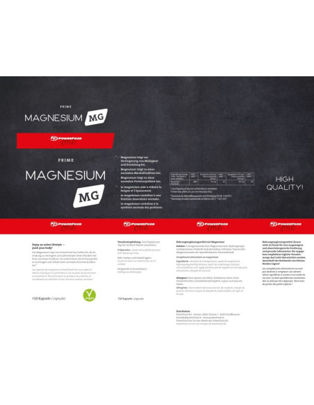 Support for muscles: Powerfood One Magnesium
