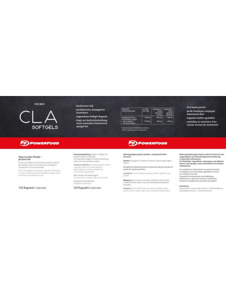 Powerfood One CLA Softgel Caps 120Stk