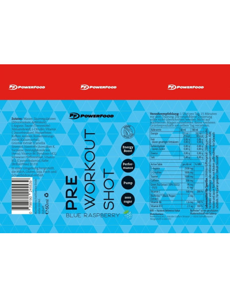 Buy Pre Workout Shots - Booster from Powerfood One