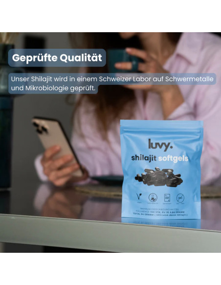 Achetez des capsules molles Shilajit auprès de détaillants suisses