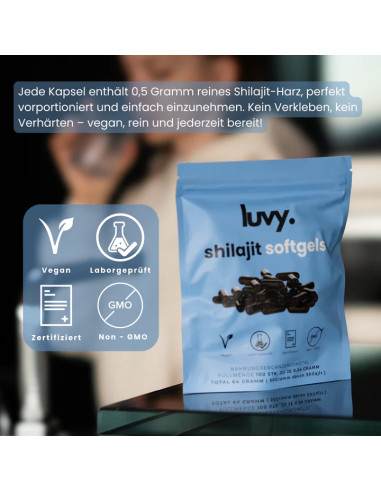 Achetez des capsules molles Shilajit auprès de détaillants suisses