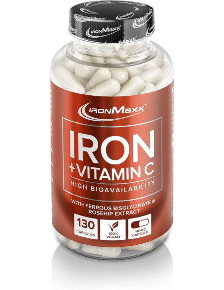 Fer et vitamine C d'Ironmaxx pour plus d'énergie et de performance
