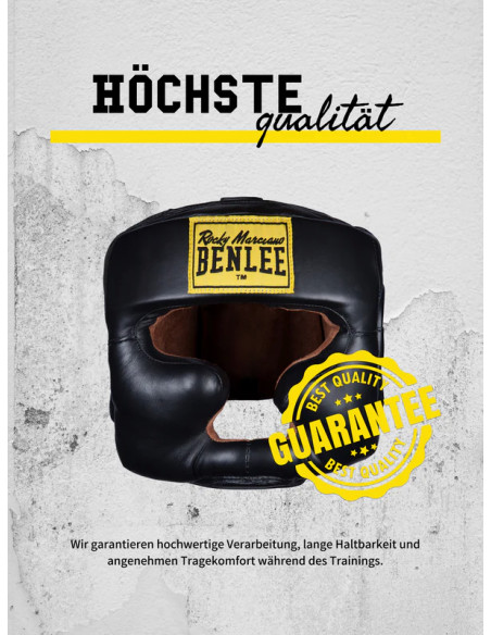 Benlee Head Protection Full Face Protection: Strong & comfortable made of cowhide leather