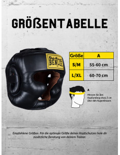Benlee Head Protection Full Face Protection: Strong & comfortable made of cowhide leather 2