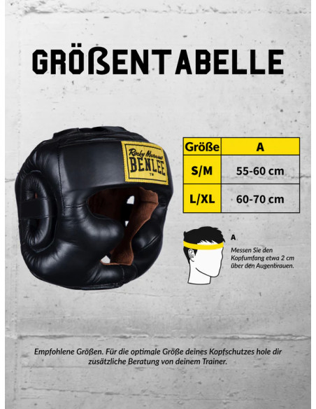 Benlee Head Protection Full Face Protection: Strong & comfortable made of cowhide leather