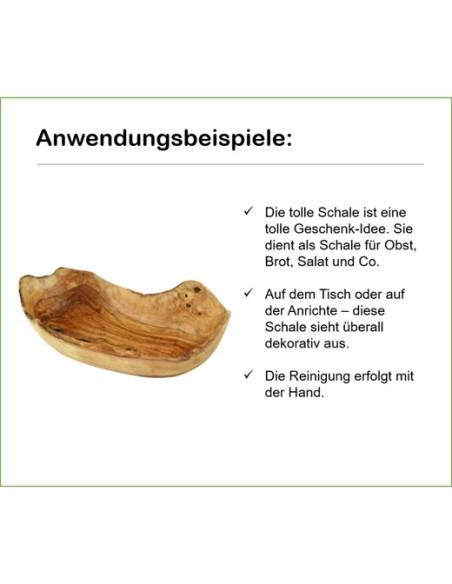 Grosse Rustikale Obstschale aus Olivenholz – Unikat für Ihr Zuhause
