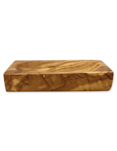 Portasapone sostenibile in legno d'ulivo di Vivi Soaps