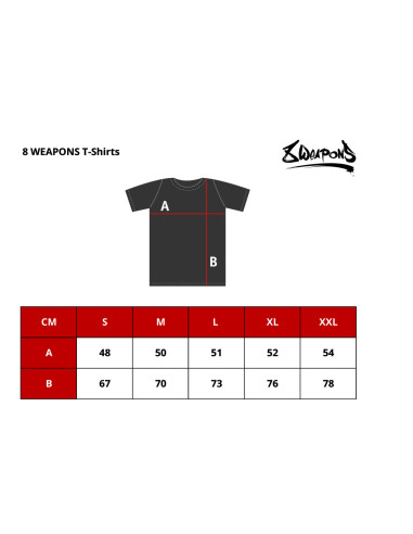 T-shirt 8 WEAPONS Eight Ways Yant Noir – Style Muay Thai
