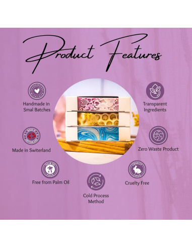 Savon au miel - Savon exfoliant au miel suisse et à l'argile rose