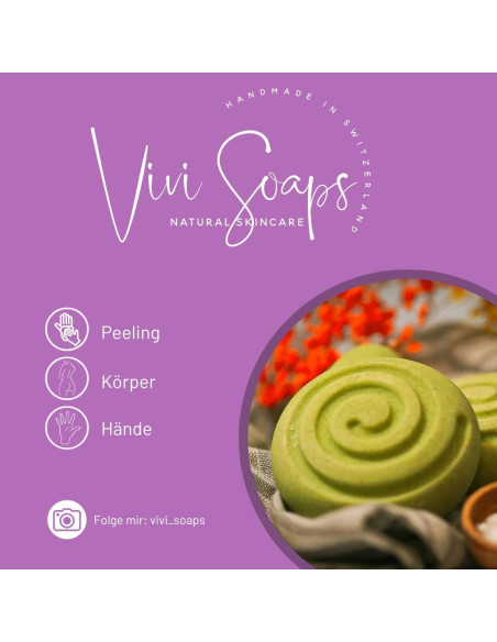 Lemon Poppy - Kaltgerührte Peeling Seife - ViviSoaps online kaufen