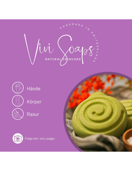 Buy handmade goat's milk soap with apple sage fragrance - ViviSoaps