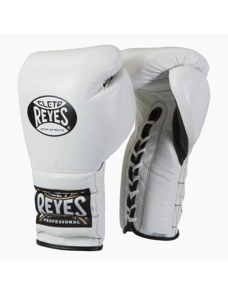 Gants de boxe Cleto Reyes CE4 blancs à lacets