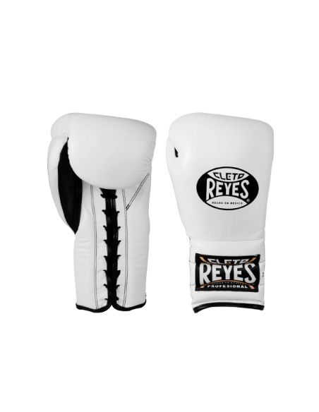 Gants de boxe Cleto Reyes CE4 blancs à lacets