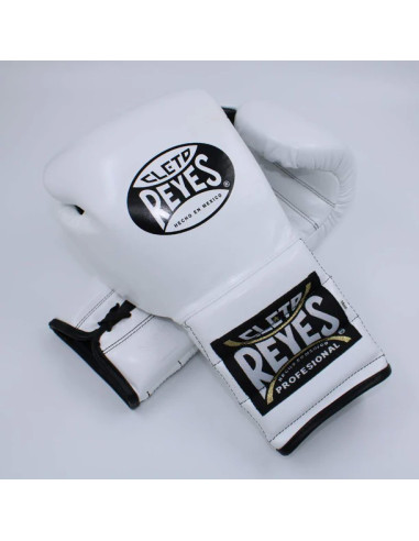 Gants de boxe Cleto Reyes CE4 blancs à lacets