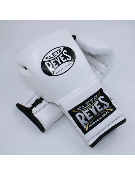 Gants de boxe Cleto Reyes CE4 blancs à lacets
