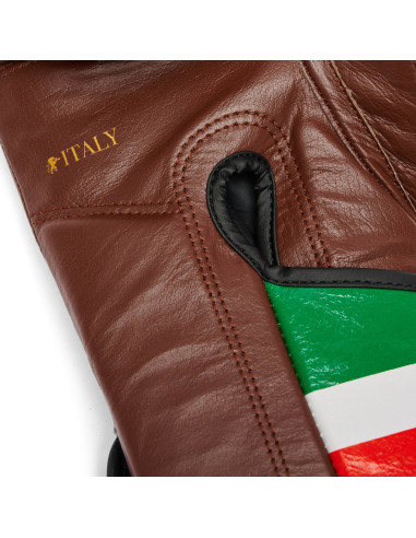Qualité italienne : Gants de boxe en cuir Leone Italy en noir
