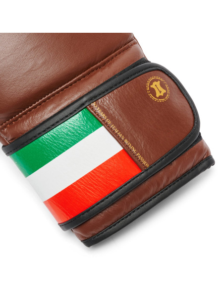 Qualité italienne : Gants de boxe en cuir Leone Italy en noir