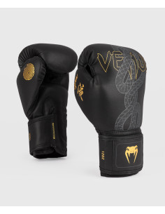 Venum Boxhandschuhe Serpenti Schwarz/Silber/Gold