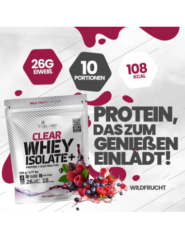 Olimp Clear Whey Isolate Protéine plus Électrolytes