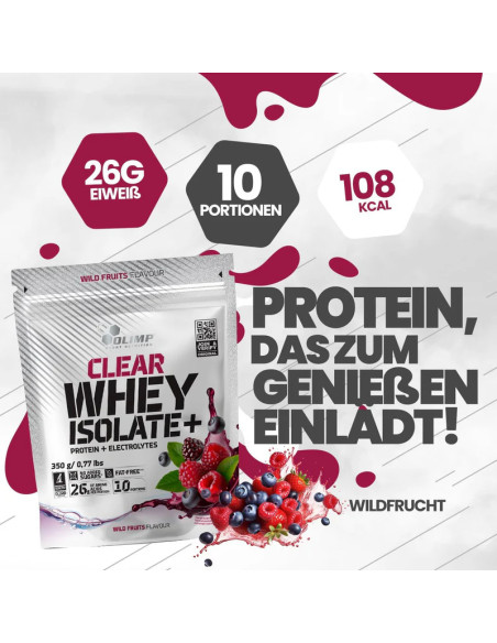 Olimp Clear Whey Isolate Protéine plus Électrolytes