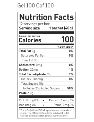 Maurten GEL 100 CAF 100 for extra power during training
