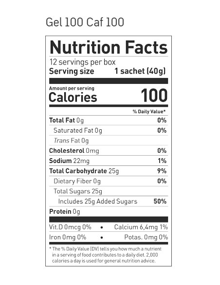 Maurten GEL 100 CAF 100 for extra power during training