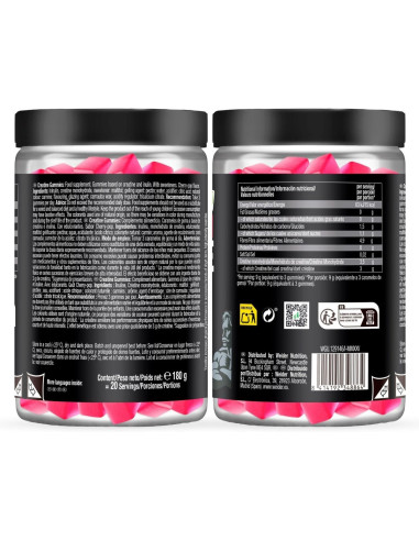 Weider Premium Créatine Gummies – 60 pièces | 3g Creapure par portion