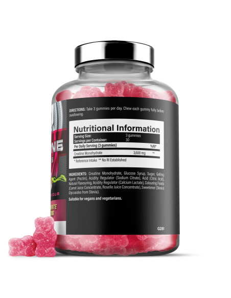 Weider Premium Créatine Gummies – 60 pièces | 3g Creapure par portion