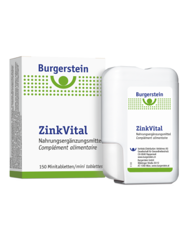 Vegan et pratique : les mini comprimés Burgerstein ZinkVital