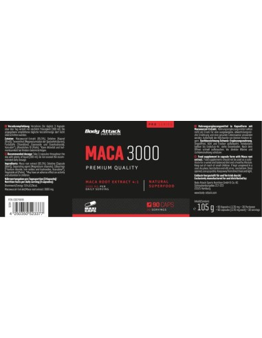 Body Attack Maca 3000 90Stk