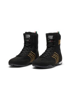Bottes de boxe Hermes noir/doré - Leone à acheter en magasin spécialisé