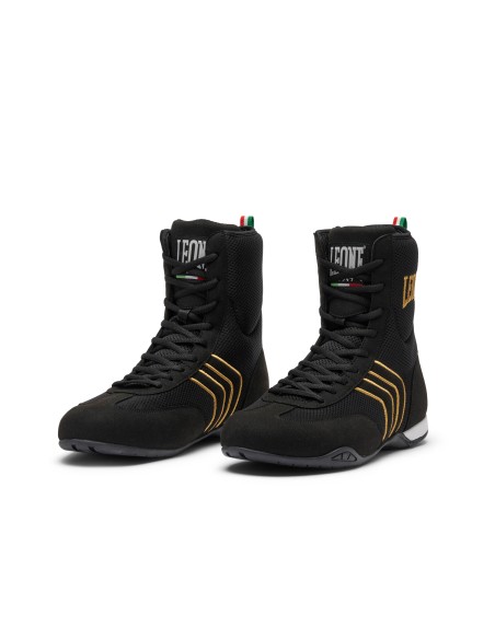 Hermes boxing boots in black/gold - Leone buy in a specialist shop