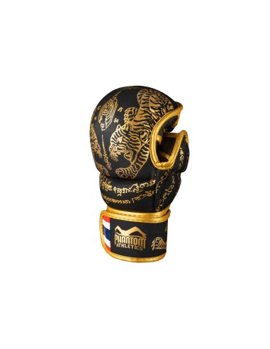 Gants de MMA Phantom Sparring Noir Or Style Muay Thai