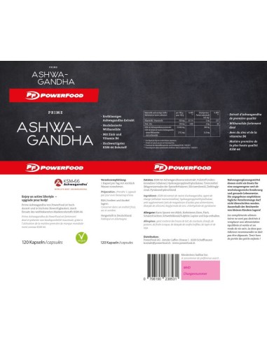 PowerFood Prime Ashwagandha for mental strength and focus