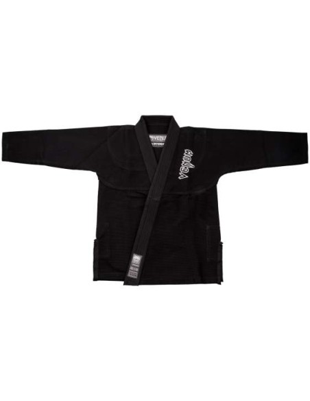 Venum Contender Kids BJJ Gi in black with white belt
