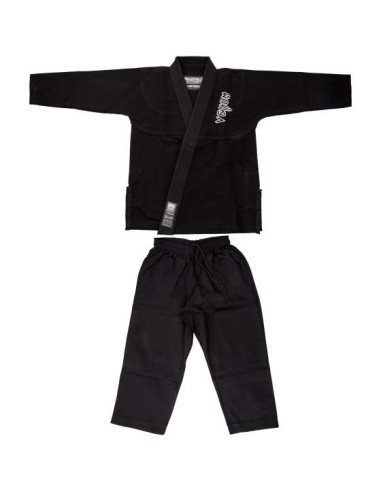 Venum Contender Kids BJJ Gi in black with white belt