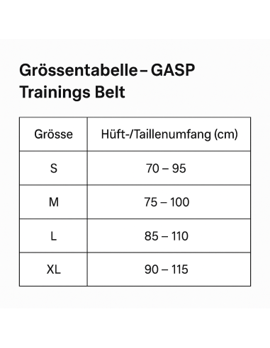Gewichthebergürtel Gasp Trainings Belt im schweizer Onlineshop kaufen