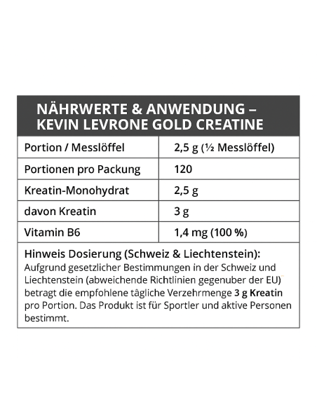 Créatine monohydrate - Acheter Kevin Levrone Gold Creatine en ligne